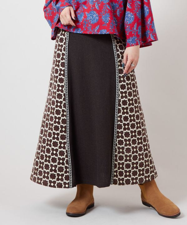 Faux Fur Patchwork Skirt