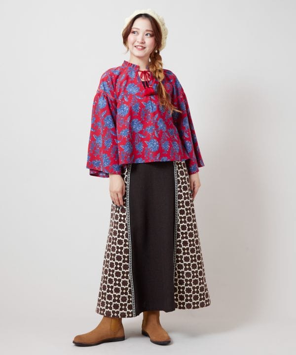 Faux Fur Patchwork Skirt