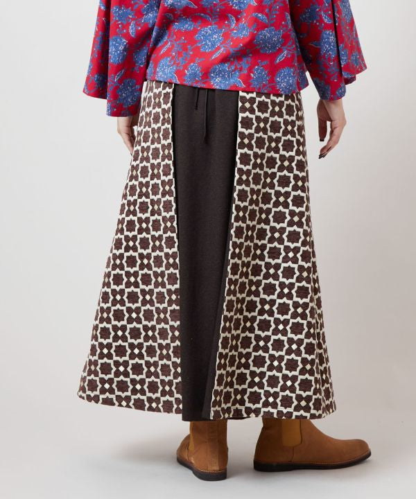 Faux Fur Patchwork Skirt