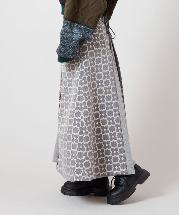 Faux Fur Patchwork Skirt