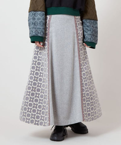 Faux Fur Patchwork Skirt