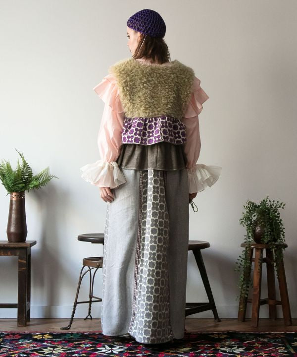 Faux Fur Patchwork Vest