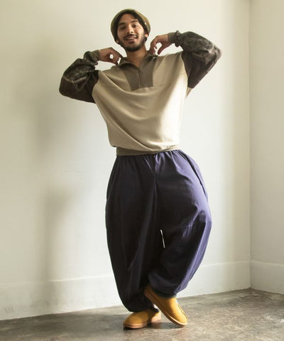 Men's Patchwork Half Zip Pullover