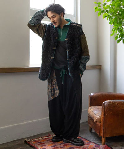 Men's Patchwork Half Zip Pullover