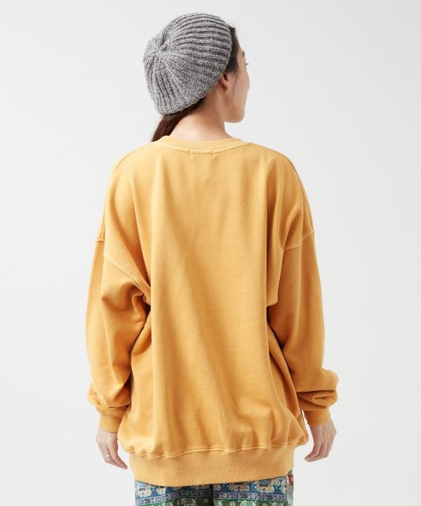 Brushed Fleece Retro-Like Print Sweatshirt