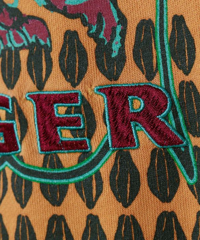 Brushed Fleece Retro-Like Print Sweatshirt