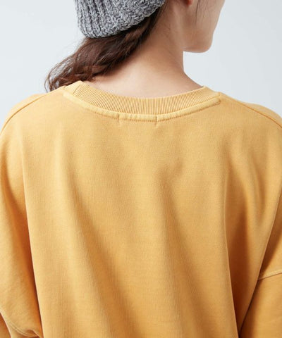 Brushed Fleece Retro-Like Print Sweatshirt