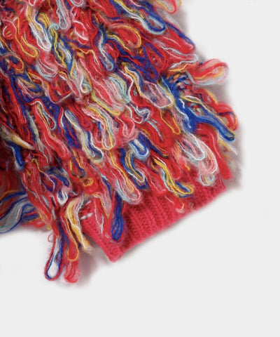 Colorful Loop Knit Cardigan