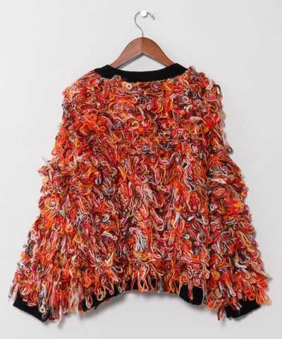 Colorful Loop Knit Cardigan by AMINA - Ametsuchi