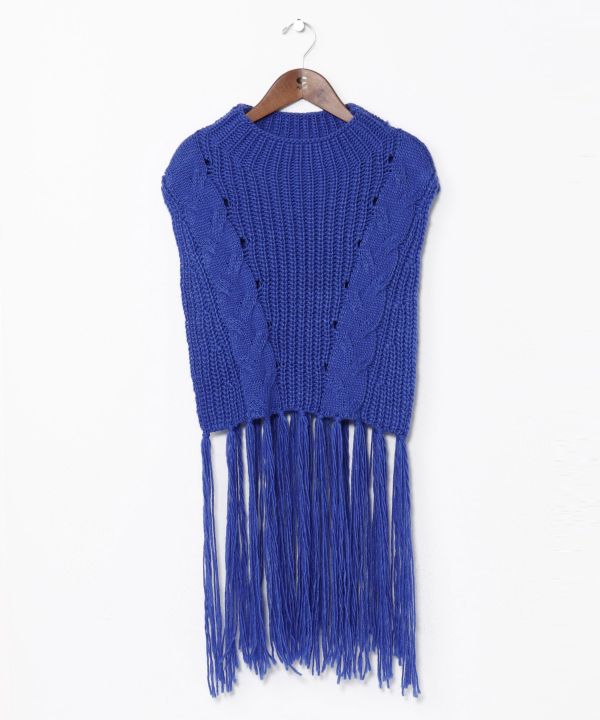 Fringe Knit Vest