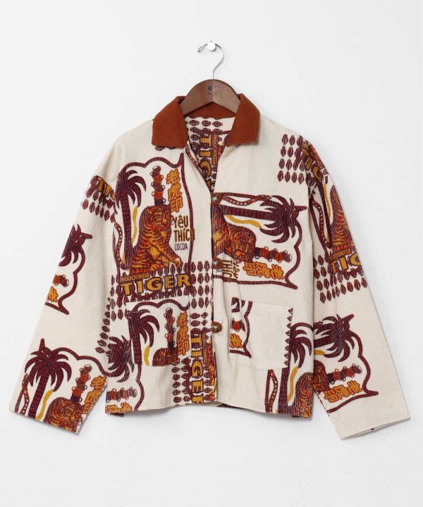 Vintage Style Corduroy Shirt Jacket