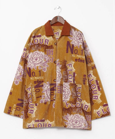 Vintage Style Corduroy Shirt Jacket for Men