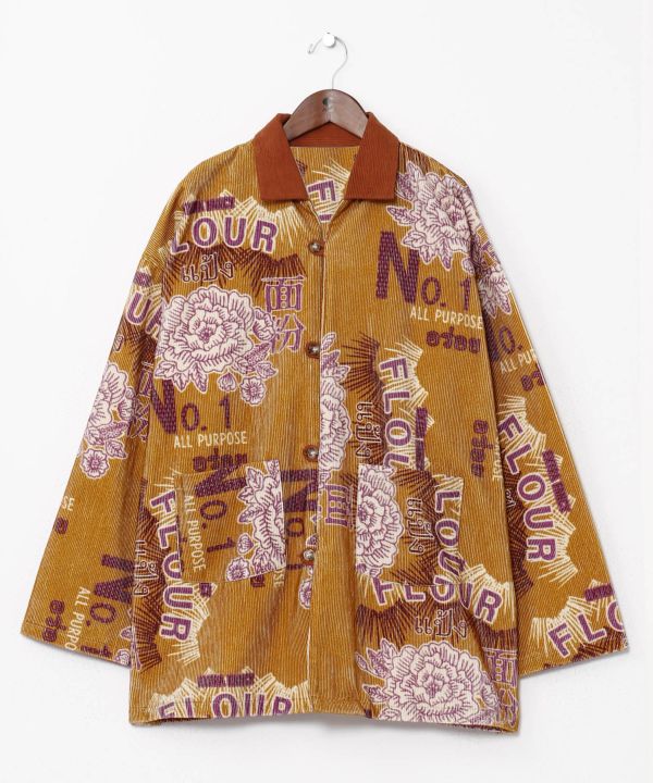 Vintage Style Corduroy Shirt Jacket for Men