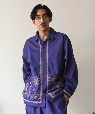 Bohemian Embroidered Cotton Shirt