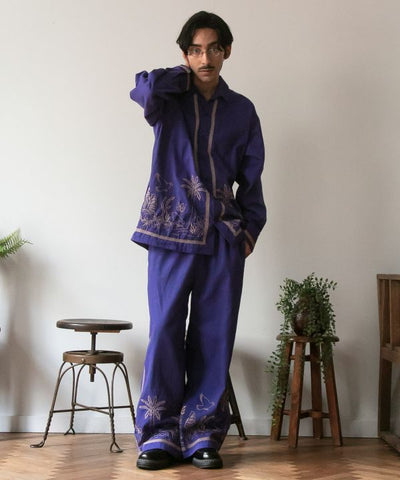 Bohemian Embroidered Cotton Shirt