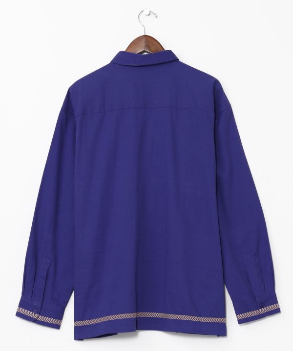 Bohemian Embroidered Cotton Shirt