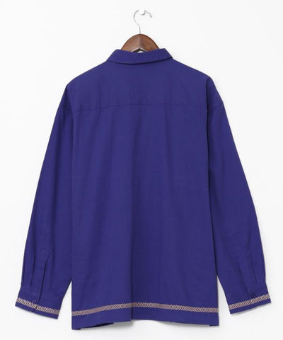 Bohemian Embroidered Cotton Shirt