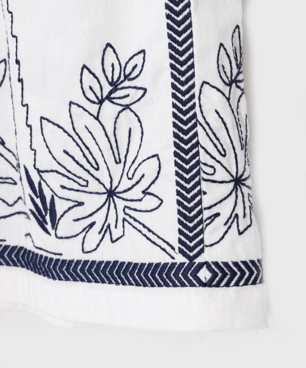 Men's Embroidered Cotton Pants