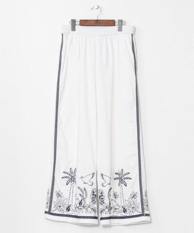 Men's Embroidered Cotton Pants