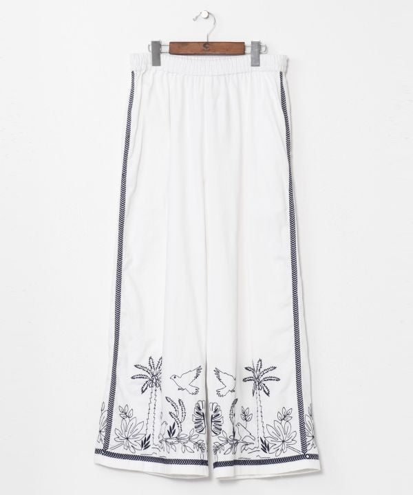 Men's Embroidered Cotton Pants