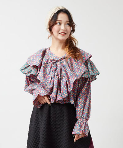 Retro Pop Floral Top