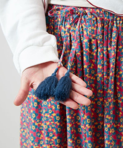 Retro Pop Floral Tiered Skirt