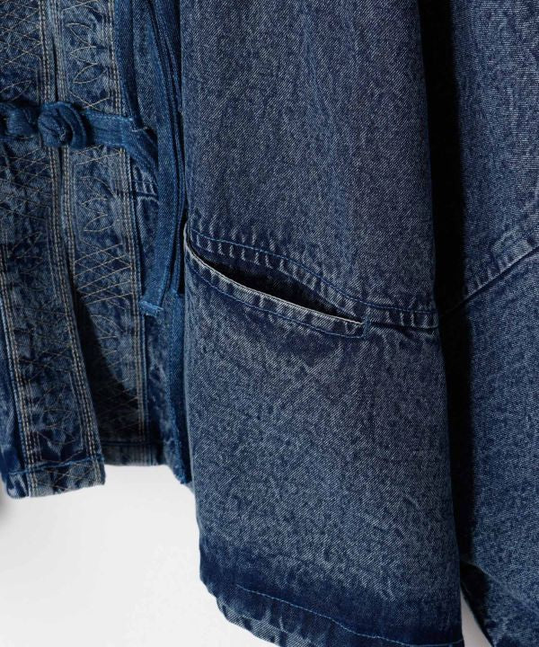 Vintage Wash Dolman Denim Shirt