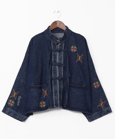 Vintage Wash Dolman Denim Shirt