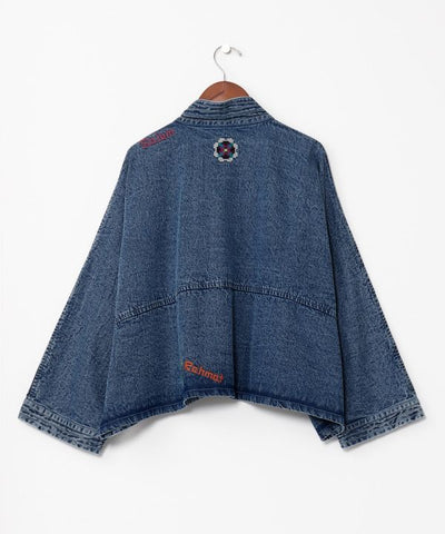 Vintage Wash Dolman Denim Shirt