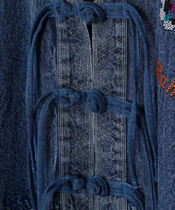 Vintage Wash Dolman Denim Shirt