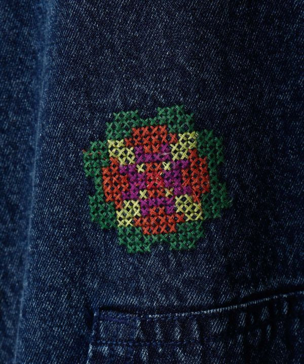 Vintage Wash Denim Pullover