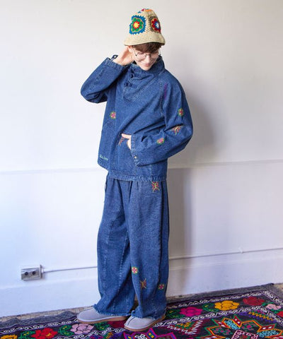 Vintage Wash Denim Pullover