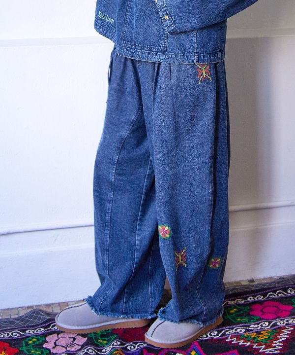 Silk Road Denim Pants for Men