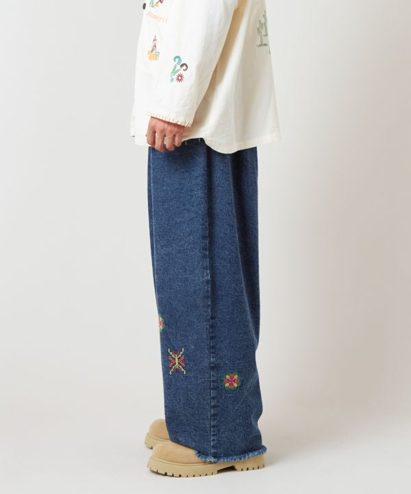 Silk Road Denim Pants for Men