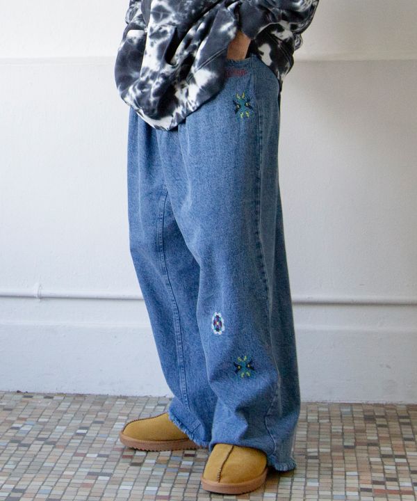 Silk Road Denim Pants for Men