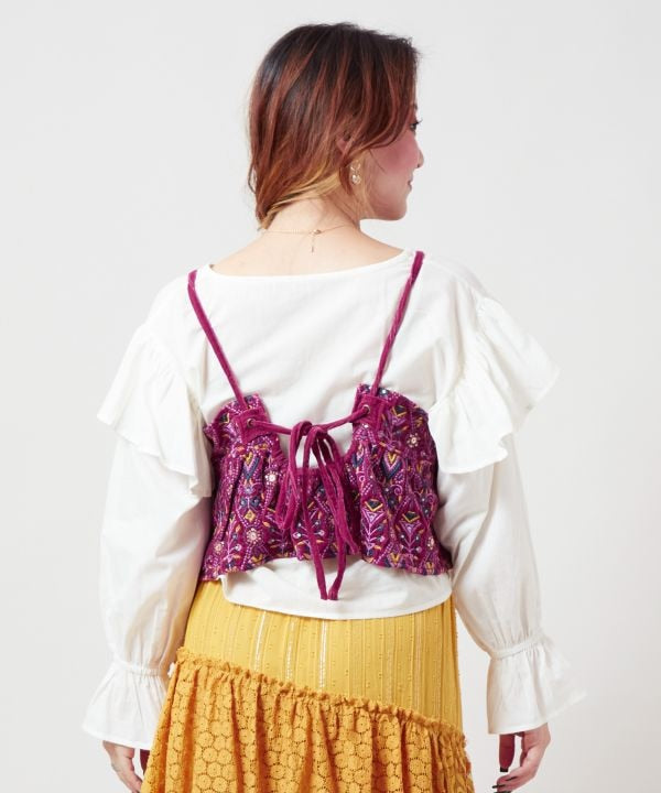 Bold Embroidered Camisole Top