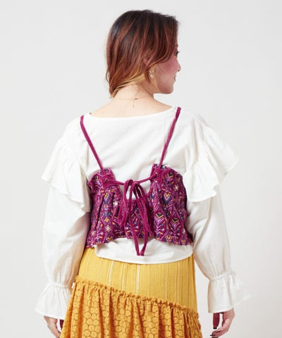 Bold Embroidered Camisole Top