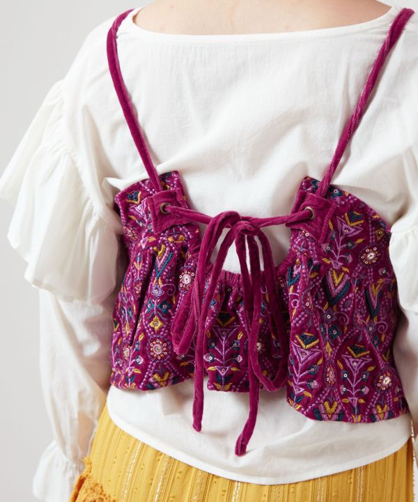 Bold Embroidered Camisole Top