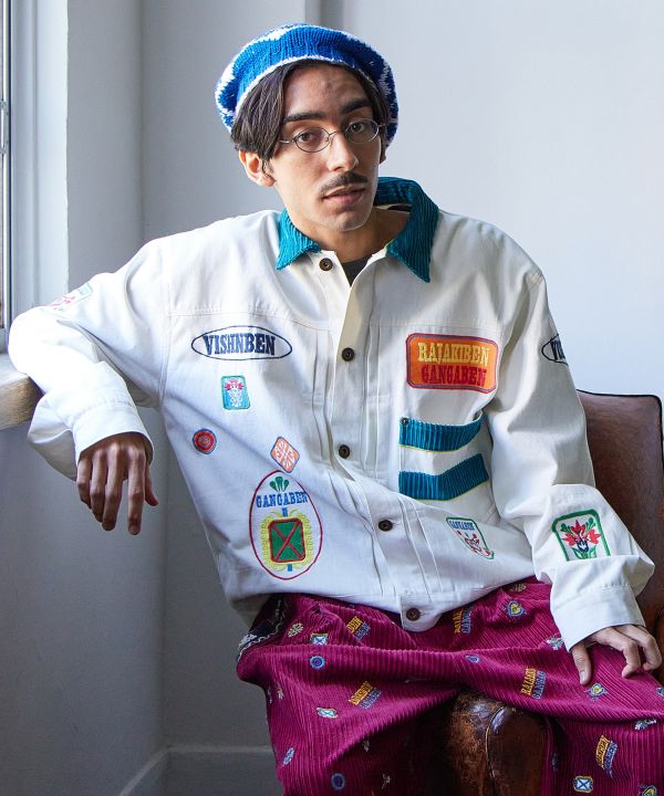 Men's Patch Embroidered Jacket