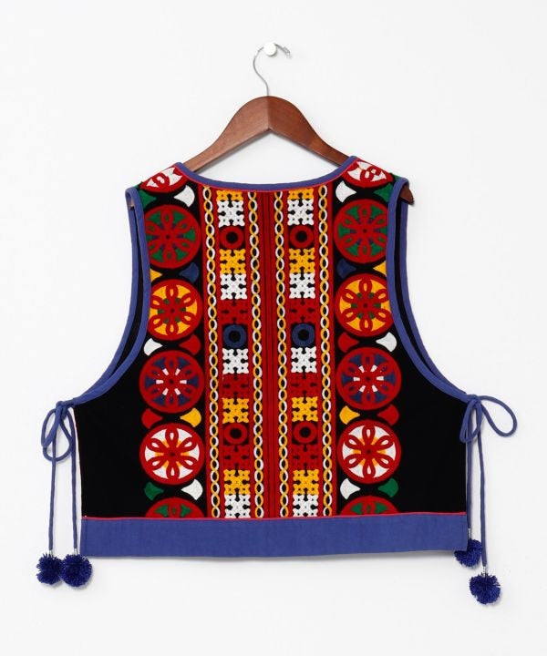 Embroidered Layering Vest