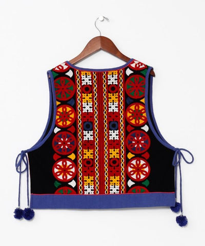 Embroidered Layering Vest