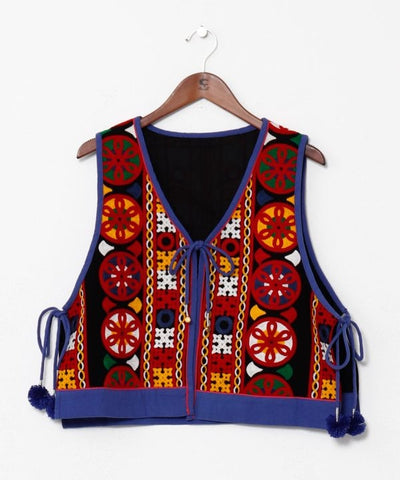 Embroidered Layering Vest