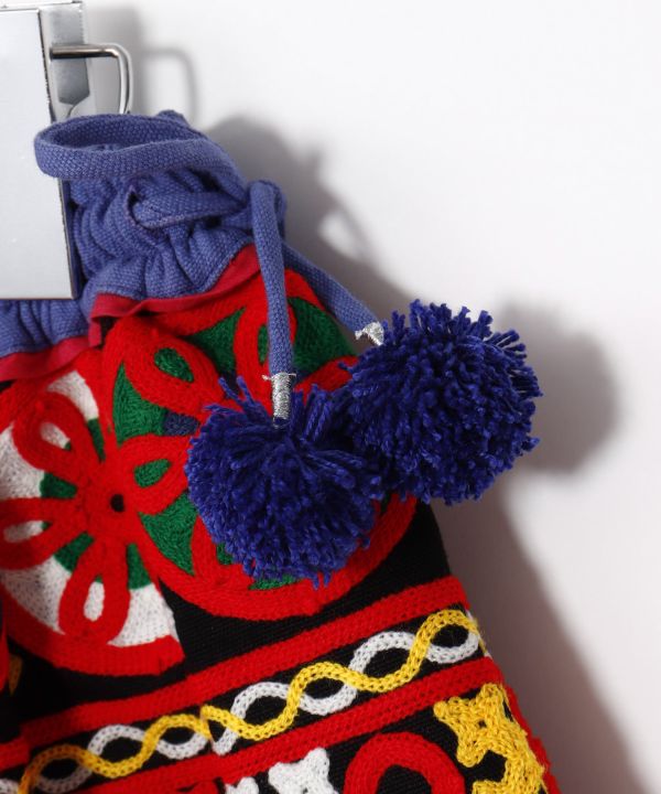 Embroidered Mini Skirt