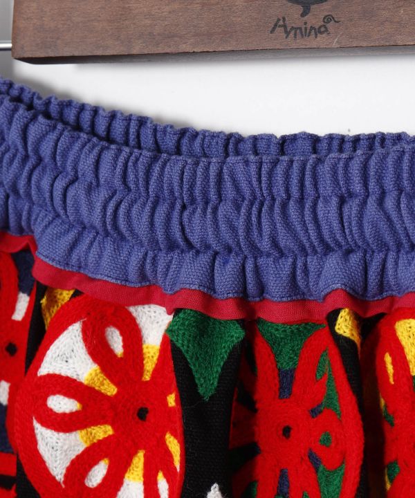 Embroidered Mini Skirt