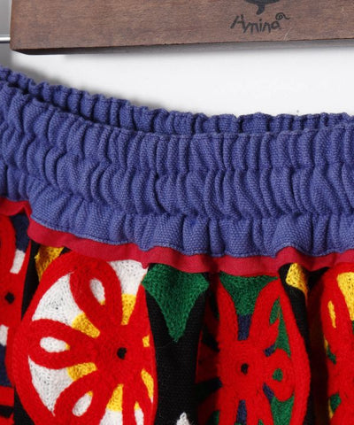 Embroidered Mini Skirt