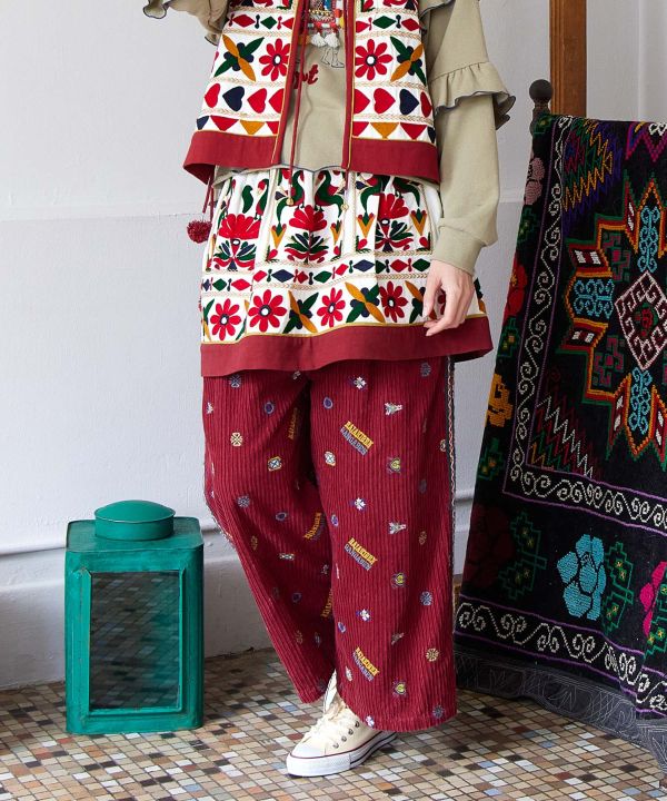 Embroidered Mini Skirt