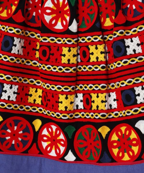 Embroidered Mini Skirt