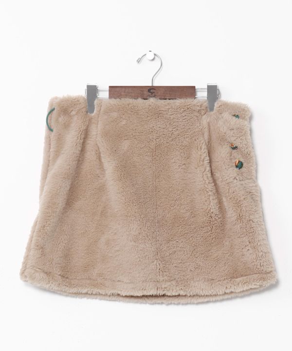 Faux Fur Mini Skirt