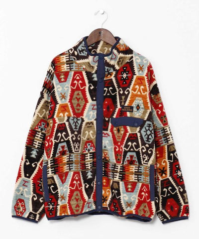 Amina x grn Ethnic Pattern Fleece Jacket