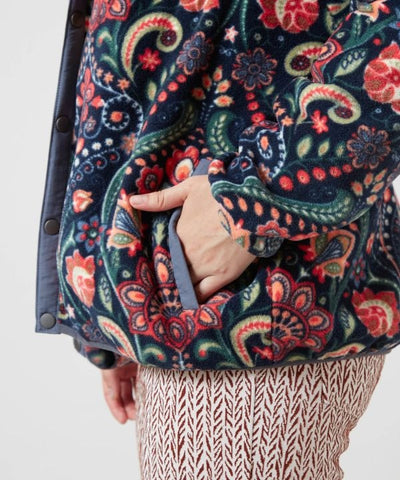 Amina x grn Ethnic Pattern Fleece Jacket